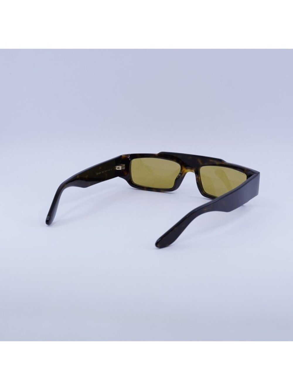 Gucci GG1592S 002 Sunglasses Havana Rectangle Frame, Yellow with Pattern Lenses - Picture 8 of 11